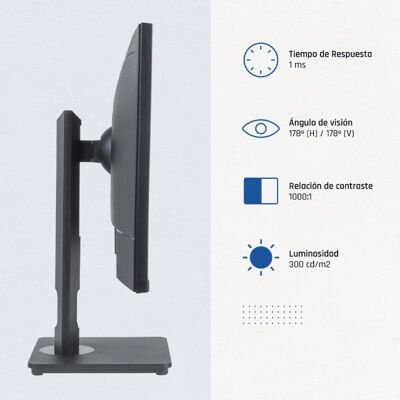 iggual Monitor Equal 27″ FHD 100Hz IPS Estrutura giratória ultrafina Ajuste de altura VESA iggual Monitor Equal 27″ FHD 100Hz IPS Estrutura giratória ultrafina Ajuste de altura VESA