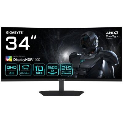 Monitor Gigabyte G34WQC2 34" UWQHD 200Hz VA Curvo FreeSync Premium DisplayHDR400 1ms Monitor Gigabyte G34WQC2 34" UWQHD 200Hz VA Curvo FreeSync Premium DisplayHDR400 1ms