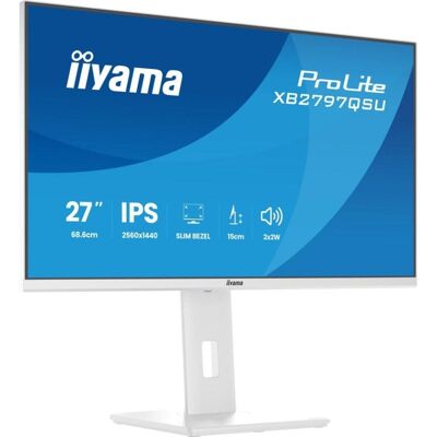 Monitor iiyama ProLite XB2797QSU-W1 27" QuadHD 75Hz IPS Branco FreeSync 1ms Monitor iiyama ProLite XB2797QSU-W1 27" QuadHD 75Hz IPS Branco FreeSync 1ms