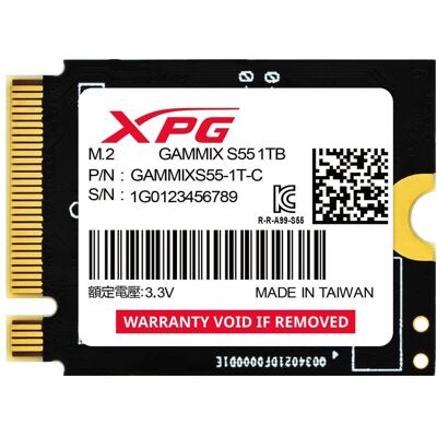 Adata Gammix S55 SSD 1TB M.2 PCIe Gen4 2230 Adata Gammix S55 SSD 1TB M.2 PCIe Gen4 2230