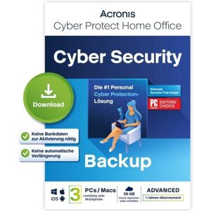Software Acronis True Image Proteção Avançada 3 Dispositivos 1 Ano 50 GB Cloud Software Acronis True Image Proteção Avançada 3 Dispositivos 1 Ano 50 GB Cloud