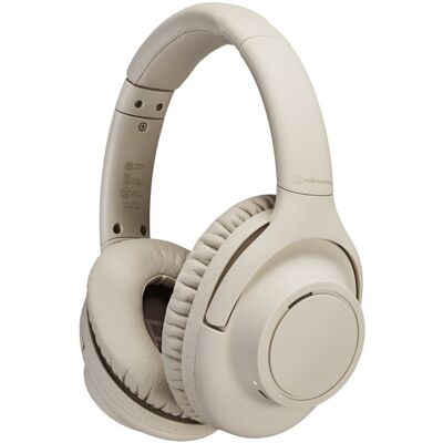 Audio-Technica ATH-S300BT Auscultadores Bluetooth com Cancelamento de Ruído Híbrido Digital Beges Audio-Technica ATH-S300BT Auscultadores Bluetooth com Cancelamento de Ruído Híbrido Digital Beges
