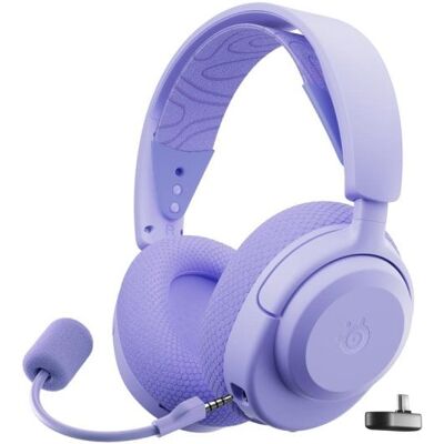 Steelseries Arctis Nova 3P Wireless Headset Sem Fios Bluetooth 5.3 com Microfone Extraível e Cancelamento de Ruido Lavanda Steelseries Arctis Nova 3P Wireless Headset Sem Fios Bluetooth 5.3 com Microfone Extraível e Cancelamento de Ruido Lavanda