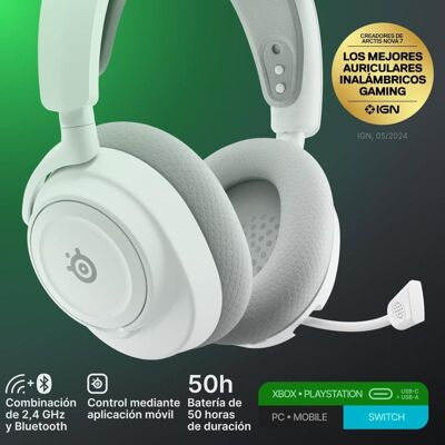 Steelseries Arctis Nova 7X Gen 2 Headset Bluetooth / Wireless para Xbox/PC/Nintendo Switch Branco Steelseries Arctis Nova 7X Gen 2 Headset Bluetooth / Wireless para Xbox/PC/Nintendo Switch Branco