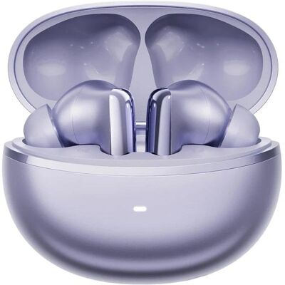 Auriculares QCY MeloBuds N70 Lite sem fios Bluetooth com Cancelamento de Ruído, Microfone AI e IPX5 Roxo Auriculares QCY MeloBuds N70 Lite sem fios Bluetooth com Cancelamento de Ruído, Microfone AI e IPX5 Roxo