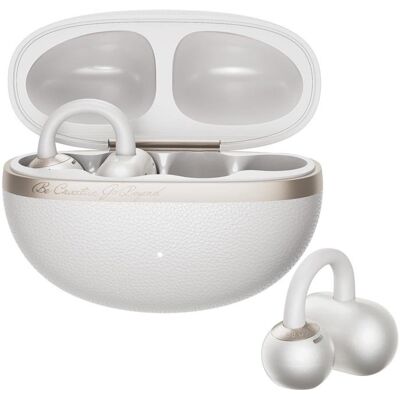 Auriculares QCY Crossky C50 Bluetooth 6.0 sem fios desportivos IPX5 brancos Auriculares QCY Crossky C50 Bluetooth 6.0 sem fios desportivos IPX5 brancos