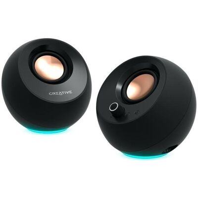 Colunas Creative Labs Pebble Pro USB-C 20W com iluminação RGB Colunas Creative Labs Pebble Pro USB-C 20W com iluminação RGB
