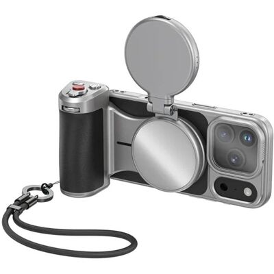 Suporte Master Grip Telesin Master Grip Creator Combo para iPhone 17 Pro Max com Luz e Filtro UV Suporte Master Grip Telesin Master Grip Creator Combo para iPhone 17 Pro Max com Luz e Filtro UV