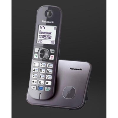 Telefone DECT Panasonic KX-TG6811 Preto Altifalante Identificador de chamadas Telefone DECT Panasonic KX-TG6811 Preto Altifalante Identificador de chamadas
