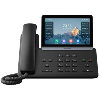 Telefone IP Yealink SIP-T87W Wi-Fi PoE Preto Telefone IP Yealink SIP-T87W Wi-Fi PoE Preto