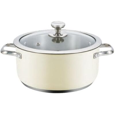 Panela de aço inoxidável Haeger 32cm - Porções pequenas a médias Panela de aço inoxidável Haeger 32cm - Porções pequenas a médias