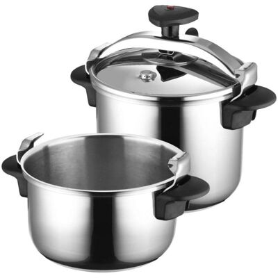 Panela de Pressão MAGEFESA STAR 10 L Full Induction Aço Inoxidável 18/10 Panela de Pressão MAGEFESA STAR 10 L Full Induction Aço Inoxidável 18/10