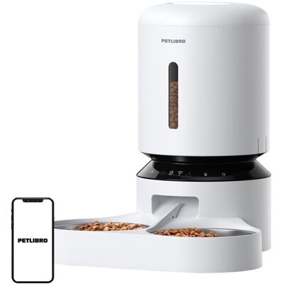 Distribuidor de comida para animais Petlibro Granary PLAF103 5L WiFi Duplo Prato Branco Distribuidor de comida para animais Petlibro Granary PLAF103 5L WiFi Duplo Prato Branco