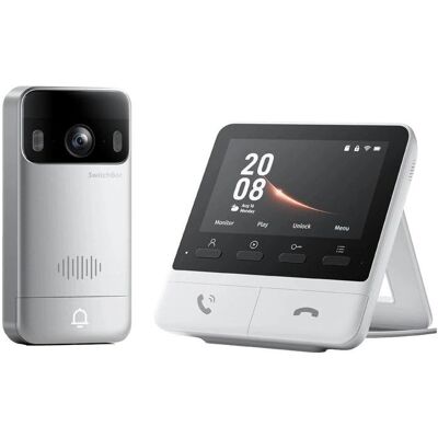 Videoporteiro WiFi SwitchBot W6702001 Tela 4,3" 2K 165° Visão Noturna Controle por Voz Videoporteiro WiFi SwitchBot W6702001 Tela 4,3" 2K 165° Visão Noturna Controle por Voz