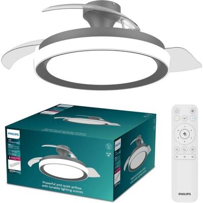 Ventilador de teto Philips Bliss 106 cm LED regulável 4500 lm preto Ventilador de teto Philips Bliss 106 cm LED regulável 4500 lm preto