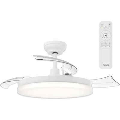 Ventilador de teto Philips Solr 106 cm LED 4500 lm branco regulável Ventilador de teto Philips Solr 106 cm LED 4500 lm branco regulável