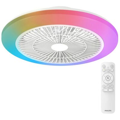 Ventilador de Teto Philips Amigo 2026 DC 6 Velocidades LED RGB Comando Ventilador de Teto Philips Amigo 2026 DC 6 Velocidades LED RGB Comando