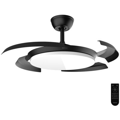 Ventoinha de Teto com Luz Cecotec EnergySilence Aero 4500 30W 107cm 6 Velocidades Motor DC Pás Retráteis Comando Temporizador Função Inverno Ventoinha de Teto com Luz Cecotec EnergySilence Aero 4500 30W 107cm 6 Velocidades Motor DC Pás Retráteis Comando Temporizador Função Inverno