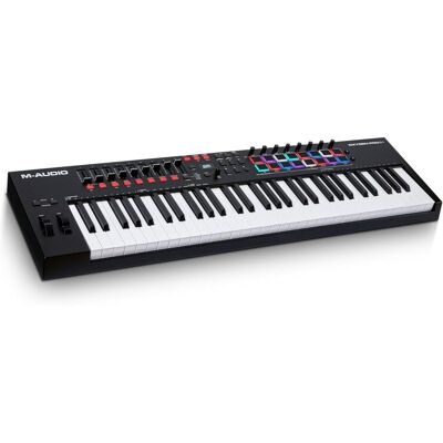 M-Audio Oxygen Pro 61 Teclado Controlador MIDI USB com 61 Teclas Preto M-Audio Oxygen Pro 61 Teclado Controlador MIDI USB com 61 Teclas Preto