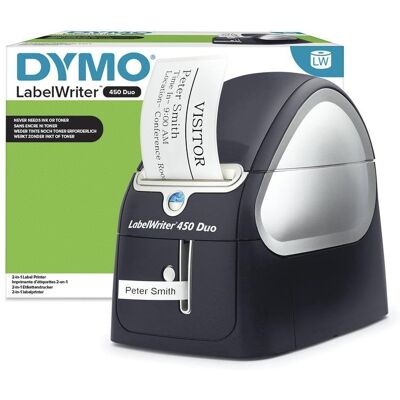 Impressora térmica USB Dymo LabelWriter 450 Duo para PC e Mac rápida Impressora térmica USB Dymo LabelWriter 450 Duo para PC e Mac rápida