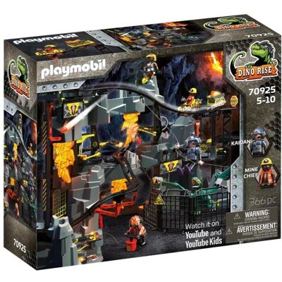 Conjunto de brinquedo Playmobil Dinos 70925 com dinossauros e 5 figuras Conjunto de brinquedo Playmobil Dinos 70925 com dinossauros e 5 figuras