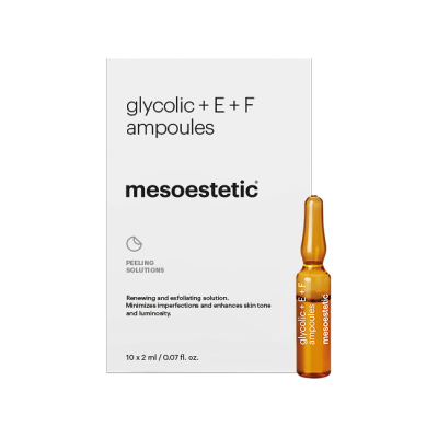 Mesoestetic Glycolic + E + F Ampoules - Ampolas Mesoestetic Glycolic + E + F Ampoules - Ampolas