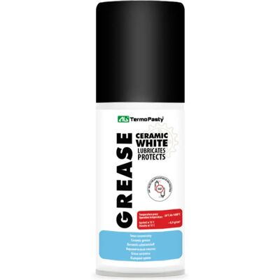 AG TermoPasty ART.AGT-166 - Spray lubrificante cerâmico de alta temperatura (-30º...+1400°C) - branco - 100ml AG TermoPasty ART.AGT-166 - Spray lubrificante cerâmico de alta temperatura (-30º...+1400°C) - branco - 100ml