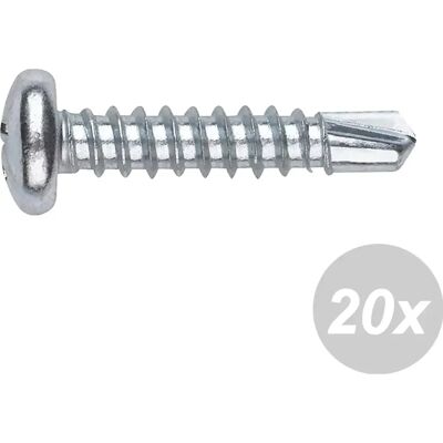 INDEX DIN7504 - Ø4.2x25mm - zincado - 20 unid - parafusos autoperfurantes INDEX DIN7504 - Ø4.2x25mm - zincado - 20 unid - parafusos autoperfurantes