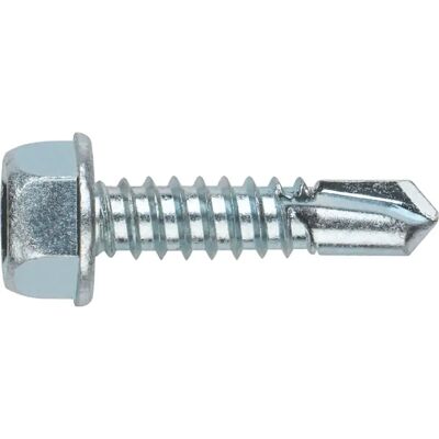 INDEX DIN-7504-K - Conjunto de 10 parafusos de cabeça sextavada aço zincado autoperfurante Ø5.5x22mm INDEX DIN-7504-K - Conjunto de 10 parafusos de cabeça sextavada aço zincado autoperfurante Ø5.5x22mm