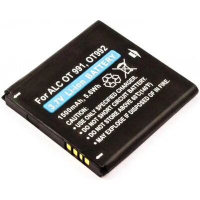 Bateria para telemóvel compatível com Alcatel One Touch 991, 992 3.7V 1500mAh 5.6Wh Li-Ion Bateria para telemóvel compatível com Alcatel One Touch 991, 992 3.7V 1500mAh 5.6Wh Li-Ion