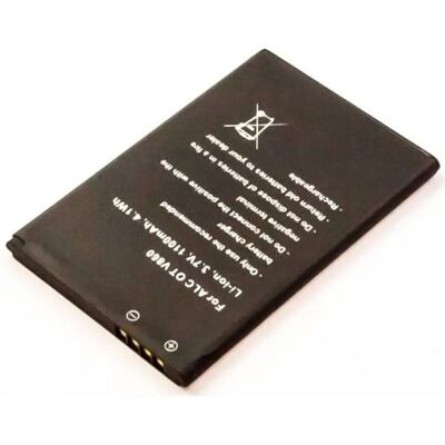 Bateria para telemóvel compatível com Alcatel OT V860 3.7V 1100mAh 4.1Wh Li-Ion Bateria para telemóvel compatível com Alcatel OT V860 3.7V 1100mAh 4.1Wh Li-Ion