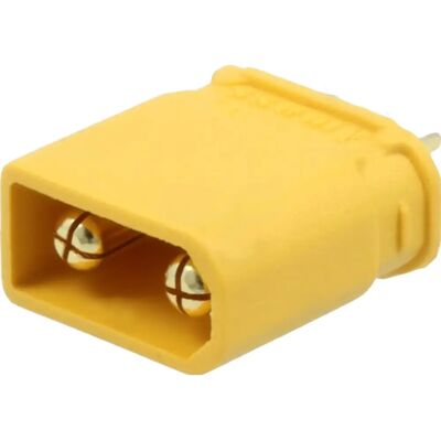 Amass XT30U-M - Ficha XT30 Macho 2PIN de soldar p/ cabo 15A Amass XT30U-M - Ficha XT30 Macho 2PIN de soldar p/ cabo 15A