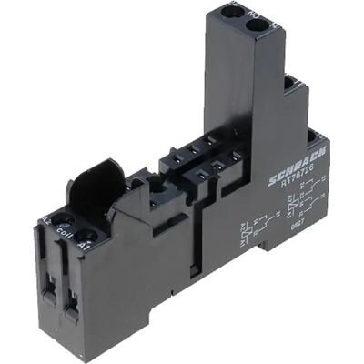 TE Connectivity 6-1415035-1 - Base para relé (8 pinos) série RT/5 para calha DIN TE Connectivity 6-1415035-1 - Base para relé (8 pinos) série RT/5 para calha DIN