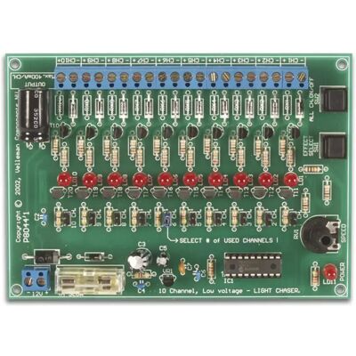 Velleman VM120 - Módulo gerador de efeitos de luz 12VDC 10 canais Velleman VM120 - Módulo gerador de efeitos de luz 12VDC 10 canais