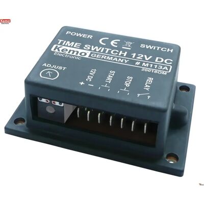 Interruptor Temporizado Kemo M113A - Atraso 2s-23min Interruptor Temporizado Kemo M113A - Atraso 2s-23min