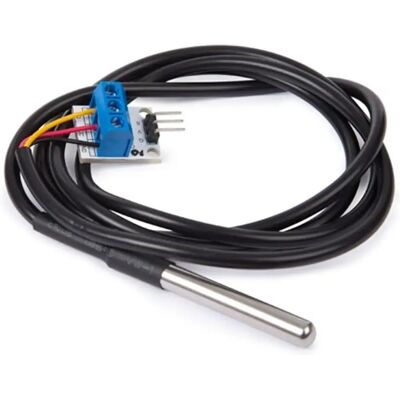 Sensor de temperatura DS18B20 e adaptador compatível com Arduino - WPSE324 Sensor de temperatura DS18B20 e adaptador compatível com Arduino - WPSE324