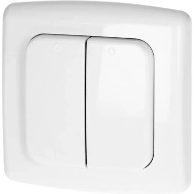 Orno OR-SH-1751 - Interruptor duplo de superfície s/ fio inteligente RF 433.92MHz Orno OR-SH-1751 - Interruptor duplo de superfície s/ fio inteligente RF 433.92MHz