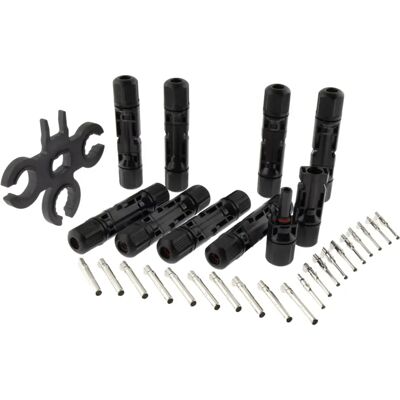 Conectores solares MC4 Eaton 20 pcs - 1000V 30A - Chave de montagem Conectores solares MC4 Eaton 20 pcs - 1000V 30A - Chave de montagem