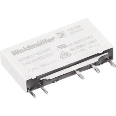 Weidmüller RSS113024F Relé - 24V DC, 6A, Branco - Automação Weidmüller RSS113024F Relé - 24V DC, 6A, Branco - Automação
