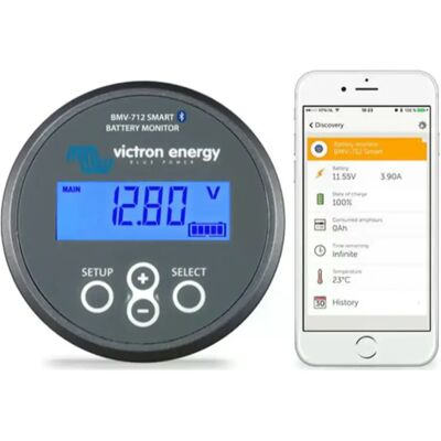 Monitor de bateria Victron Energy BAM010700000 - Circular, 6.5-95VDC Monitor de bateria Victron Energy BAM010700000 - Circular, 6.5-95VDC