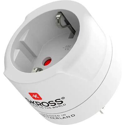 Skross Europe to USA 2.0 - Adaptador de viagem Schuko (tipo F) ➝ USA/Japão (tipo B) Skross Europe to USA 2.0 - Adaptador de viagem Schuko (tipo F) ➝ USA/Japão (tipo B)
