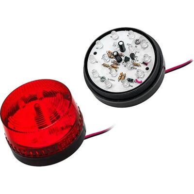 Blow 26-424 - Sinalizador LED estroboscópico vermelho 12VDC 140mA Ø72.8x63mm Blow 26-424 - Sinalizador LED estroboscópico vermelho 12VDC 140mA Ø72.8x63mm