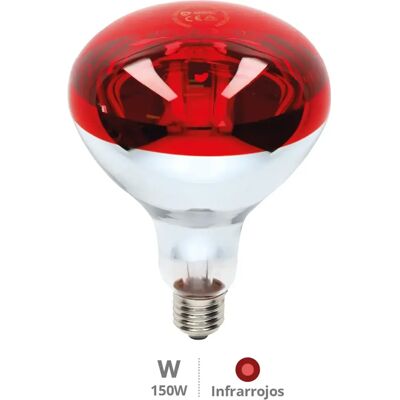 GSC Evolution - Lâmpada de infravermelhos vermelha para aquecimento E27 230V 150W GSC Evolution - Lâmpada de infravermelhos vermelha para aquecimento E27 230V 150W