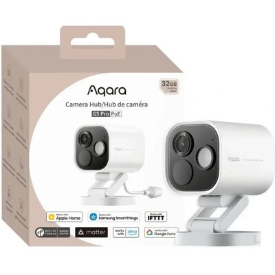 Aqara Hub G5 Pro (CH-C03D-W) - Camera IP (Ethernet/PoE) Zigbee + Thread - 4.2mm 4MP - Branco - Aqara Hub G5 Pro (CH-C03D-W) Aqara Hub G5 Pro (CH-C03D-W) - Camera IP (Ethernet/PoE) Zigbee + Thread - 4.2mm 4MP - Branco - Aqara Hub G5 Pro (CH-C03D-W)