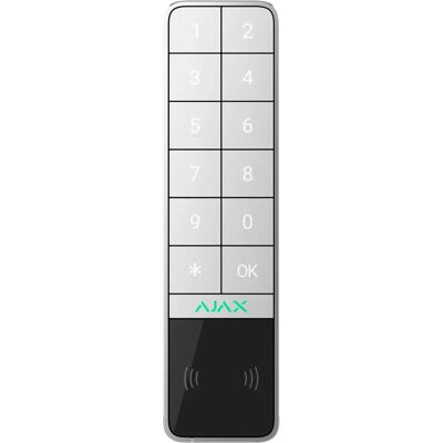 Ajax KEYPADOUTDOOR-W - Leitor de controlo de acesso c/ PIN + RFID + Bluetooth + cartão Ajax - teclado retroiluminado - IP66 / IK08 Ajax KEYPADOUTDOOR-W - Leitor de controlo de acesso c/ PIN + RFID + Bluetooth + cartão Ajax - teclado retroiluminado - IP66 / IK08