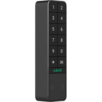 Ajax KEYPADOUTDOOR-B - Leitor de controlo de acesso c/ PIN + RFID + Bluetooth + cartão Ajax - teclado retroiluminado - IP66 / IK08 Ajax KEYPADOUTDOOR-B - Leitor de controlo de acesso c/ PIN + RFID + Bluetooth + cartão Ajax - teclado retroiluminado - IP66 / IK08