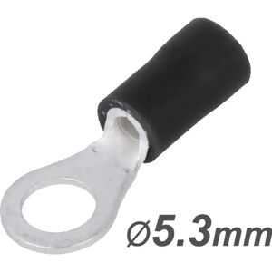 Terminal de olhal isolado preto (2.5-4.0mm²) M5 Ø5.3mm Terminal de olhal isolado preto (2.5-4.0mm²) M5 Ø5.3mm