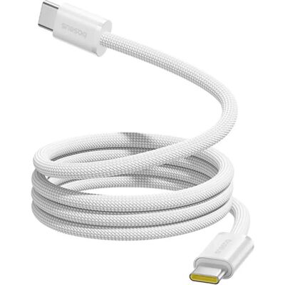 Baseus Dynamic 4 Pro - Cabo USB-C ⇿ USB-C 100W PD em Nylon c/ enrolamento magnético - Branco - 1.0m Baseus Dynamic 4 Pro - Cabo USB-C ⇿ USB-C 100W PD em Nylon c/ enrolamento magnético - Branco - 1.0m