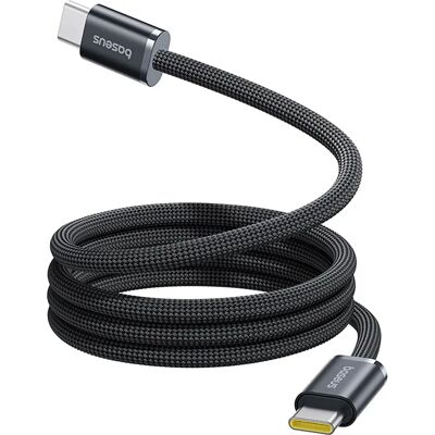 Baseus Dynamic 4 Pro - Cabo USB-C ⇿ USB-C 100W PD em Nylon c/ enrolamento magnético - Preto - 1.0m Baseus Dynamic 4 Pro - Cabo USB-C ⇿ USB-C 100W PD em Nylon c/ enrolamento magnético - Preto - 1.0m