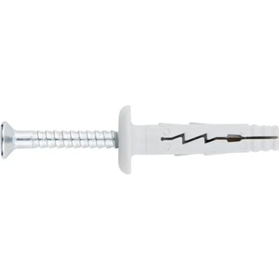 INDEX TCSP05027 - Bucha Tapit de gola larga c/ parafuso PZ2 em aço zincado - Ø5x27mm INDEX TCSP05027 - Bucha Tapit de gola larga c/ parafuso PZ2 em aço zincado - Ø5x27mm